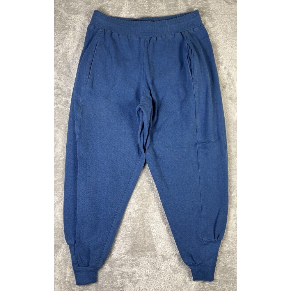 Vintage 90s MICHELE LAMY Slate Blue Cotton Pique Tapered Pants Archive Size 1